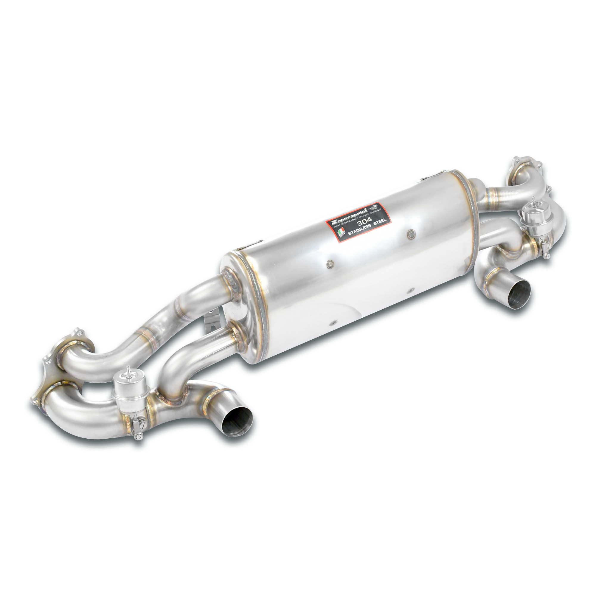 Rear exhaust right - left with valves